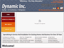 Tablet Screenshot of dynamichvacr.com